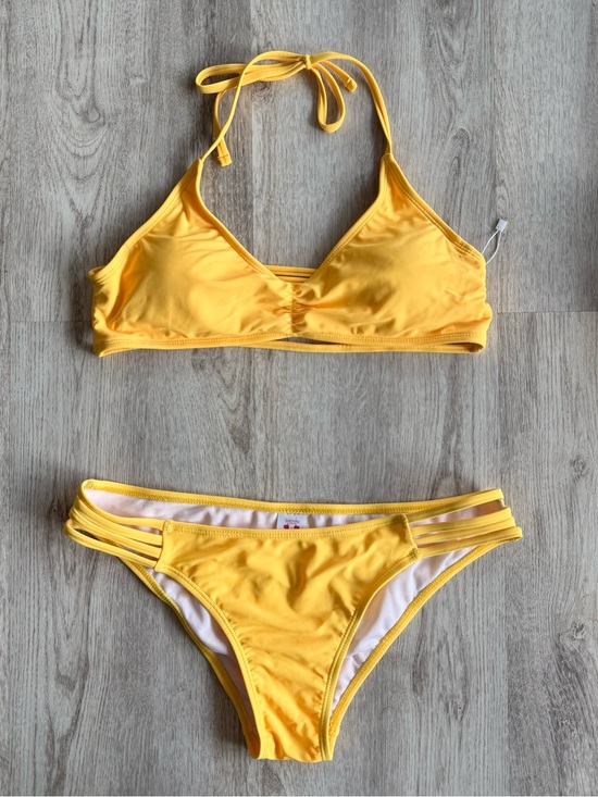 shekini Other - Sunshine Yellow Strappy Bikini Set - Women's Swim